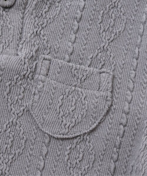 apres les cours（アプレレクール）の「/ケーブルジャガードボディースーツ（肌着・キッズ・アイボリー/サックスブルー・70/80）」の9枚目の写真
