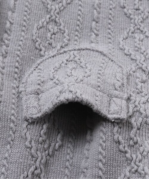 apres les cours（アプレレクール）の「/ケーブルジャガードボディースーツ（肌着・キッズ・アイボリー/サックスブルー・70/80）」の10枚目の写真