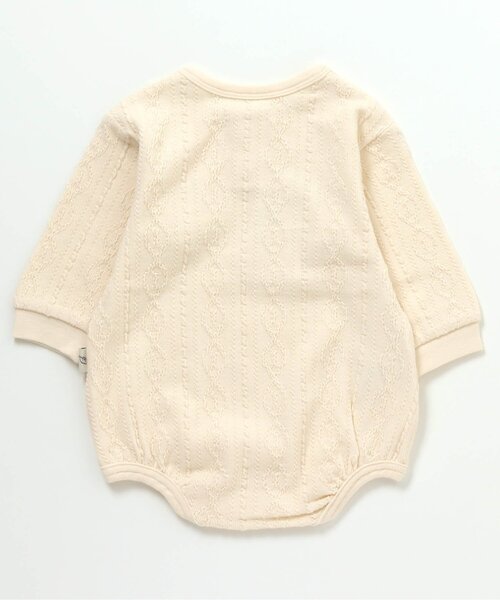 apres les cours（アプレレクール）の「/ケーブルジャガードボディースーツ（肌着・キッズ・アイボリー/サックスブルー・70/80）」の13枚目の写真