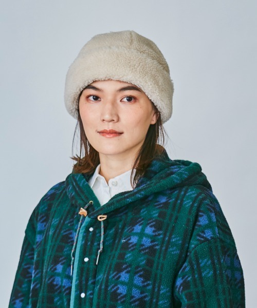 OVERRIDE（オーバーライド）の「OVERRIDE BOA WATCH SG（ニットキャップ/ビーニー・レディース・ホワイト/ブラウン/ベージュ・M/57.5cm）」の4枚目の写真