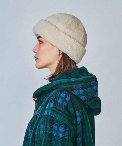 OVERRIDE（オーバーライド）の「OVERRIDE BOA WATCH SG（ニットキャップ/ビーニー・レディース・ホワイト/ブラウン/ベージュ・M/57.5cm）」の14枚目の写真