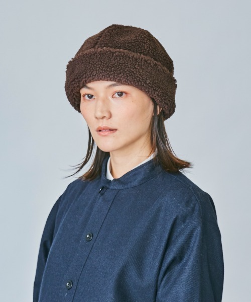 OVERRIDE（オーバーライド）の「OVERRIDE BOA WATCH SG（ニットキャップ/ビーニー・レディース・ホワイト/ブラウン/ベージュ・M/57.5cm）」の10枚目の写真