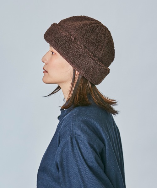 OVERRIDE（オーバーライド）の「OVERRIDE BOA WATCH SG（ニットキャップ/ビーニー・レディース・ホワイト/ブラウン/ベージュ・M/57.5cm）」の11枚目の写真