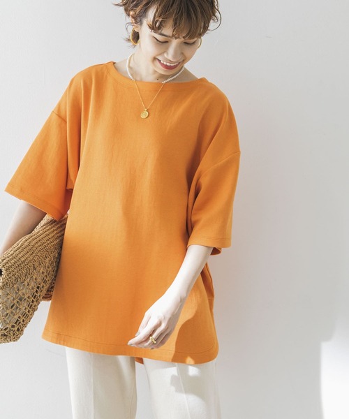 URBAN RESEARCH（アーバンリサーチ）の「オーバーTシャツ（Tシャツ/カットソー・レディース・オレンジ/グリーン/ベージュ系その他/ピンク・FREE）」の21枚目の写真