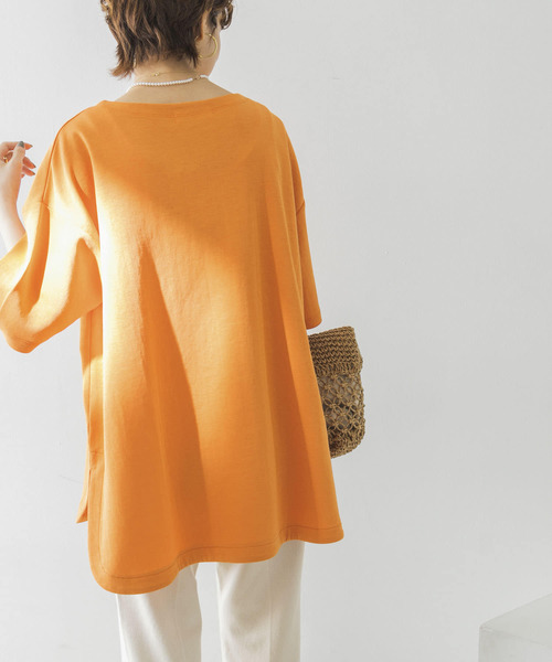 URBAN RESEARCH（アーバンリサーチ）の「オーバーTシャツ（Tシャツ/カットソー・レディース・オレンジ/グリーン/ベージュ系その他/ピンク・FREE）」の13枚目の写真