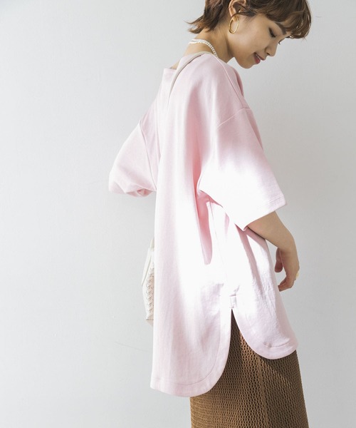 URBAN RESEARCH（アーバンリサーチ）の「オーバーTシャツ（Tシャツ/カットソー・レディース・オレンジ/グリーン/ベージュ系その他/ピンク・FREE）」の10枚目の写真