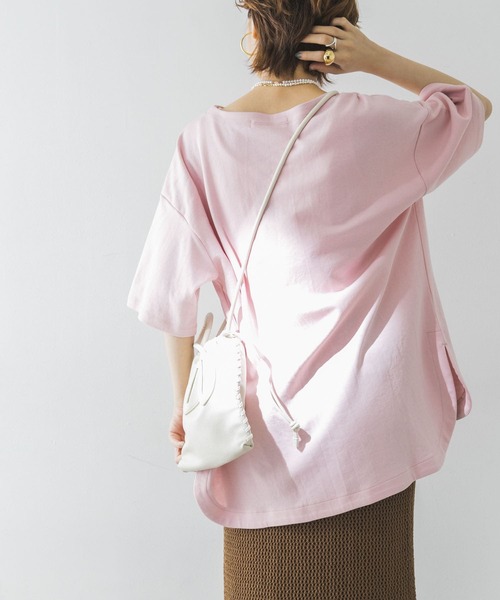 URBAN RESEARCH（アーバンリサーチ）の「オーバーTシャツ（Tシャツ/カットソー・レディース・オレンジ/グリーン/ベージュ系その他/ピンク・FREE）」の18枚目の写真