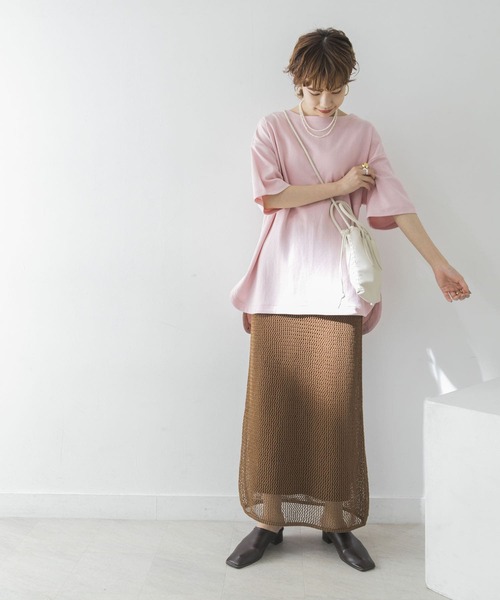 URBAN RESEARCH（アーバンリサーチ）の「オーバーTシャツ（Tシャツ/カットソー・レディース・オレンジ/グリーン/ベージュ系その他/ピンク・FREE）」の22枚目の写真