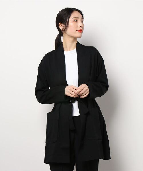 SISLEY（シスレー）の「スウェットガウンジャケット（その他アウター・レディース・ライトベージュ/ブラック・X-SMALL/MEDIUM/SMALL）」の6枚目の写真