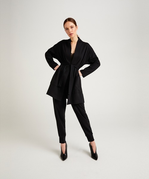 SISLEY（シスレー）の「スウェットガウンジャケット（その他アウター・レディース・ライトベージュ/ブラック・X-SMALL/MEDIUM/SMALL）」の12枚目の写真