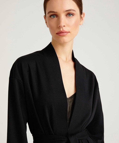 SISLEY（シスレー）の「スウェットガウンジャケット（その他アウター・レディース・ライトベージュ/ブラック・X-SMALL/MEDIUM/SMALL）」の9枚目の写真