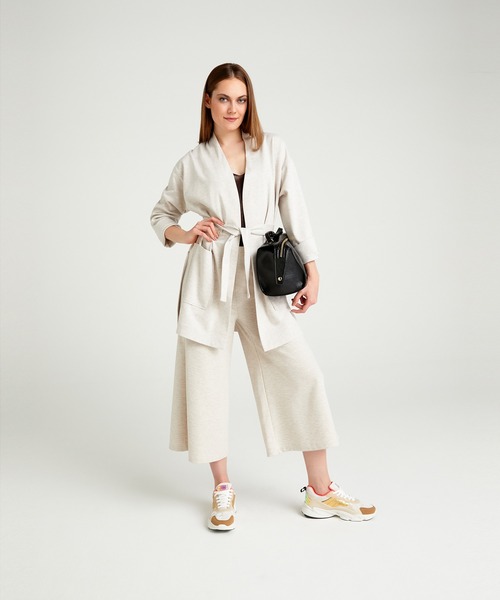 SISLEY（シスレー）の「スウェットガウンジャケット（その他アウター・レディース・ライトベージュ/ブラック・X-SMALL/MEDIUM/SMALL）」の17枚目の写真