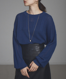 NOMINE | 【展開店舗限定】透かし編みコンビニット(ニット/セーター)