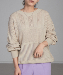 NOMINE | 【展開店舗限定】透かし編みコンビニット(ニット/セーター)