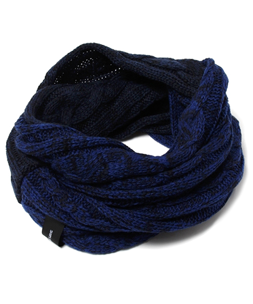 SHIPS JET BLUE（シップスジェットブルー）の「SHIPS JET BLUE(シップス ジェットブルー): ケーブル スヌード(マフラー)（マフラー・メンズ・ネイビー/グレー/ワイン・ONE SIZE）」の3枚目の写真