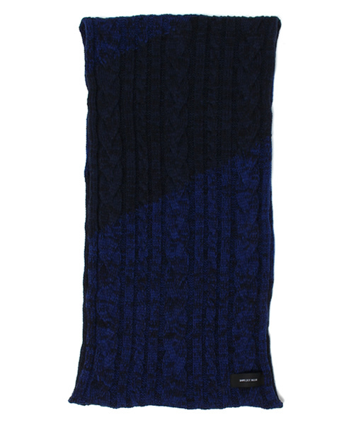 SHIPS JET BLUE（シップスジェットブルー）の「SHIPS JET BLUE(シップス ジェットブルー): ケーブル スヌード(マフラー)（マフラー・メンズ・ネイビー/グレー/ワイン・ONE SIZE）」の4枚目の写真