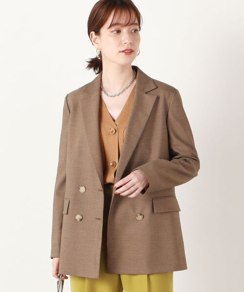 NOLLEY’S（ノーリーズ）の「ピンOX/チェックダブルジャケット（テーラードジャケット・レディース・ブラウン系その他/キャメル・36/38）」の21枚目の写真