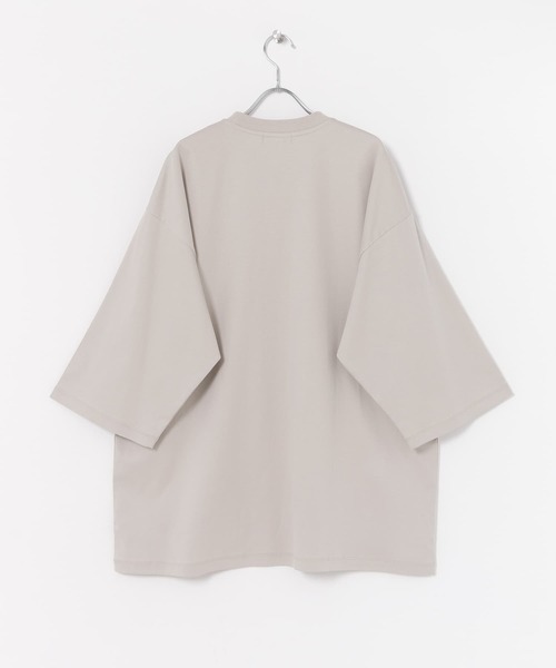 SENSE OF PLACE by URBAN RESEARCH（センスオブプレイスバイアーバンリサーチ）の「シシュウシルケットエクストラルーズTシャツ（Tシャツ/カットソー・メンズ・ブラック/ライトベージュ/ホワイト・ONE）」の7枚目の写真