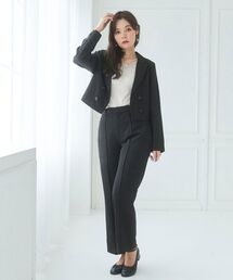 トラッドベルト付きスリムパンツ