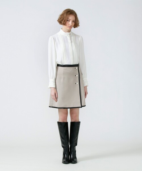 LOVELESS(ラブレス)の「ギャザーネック タックブラウス(シャツ/ブラウス・レディース・オフホワイト/グリーン/ブラック・34/36)」の13枚目の写真