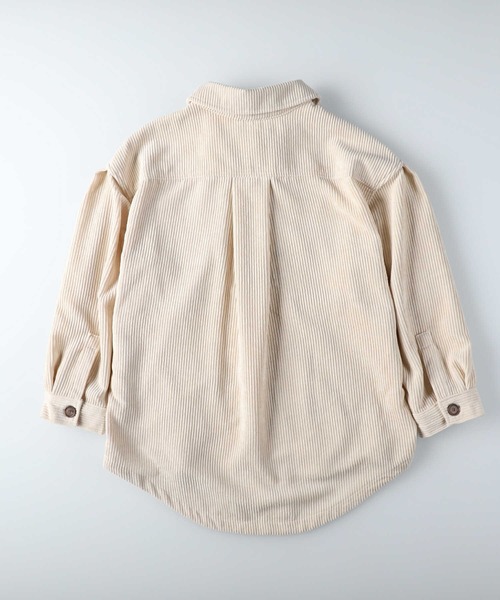 HONEYSUCKLE ROSE（ハニーサックルローズ）の「【HONEYSUCKLE ROSE】コーデュロイシャツアウター（シャツ/ブラウス・レディース・オフホワイト/ブラウン/ライトベージュ・M/L）」の19枚目の写真