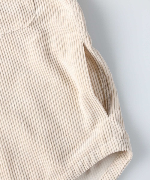 HONEYSUCKLE ROSE（ハニーサックルローズ）の「【HONEYSUCKLE ROSE】コーデュロイシャツアウター（シャツ/ブラウス・レディース・オフホワイト/ブラウン/ライトベージュ・M/L）」の21枚目の写真