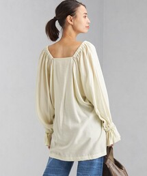 【別注】＜OUTERSUNSET life × green label relaxing＞スクエア ネック ブラウス