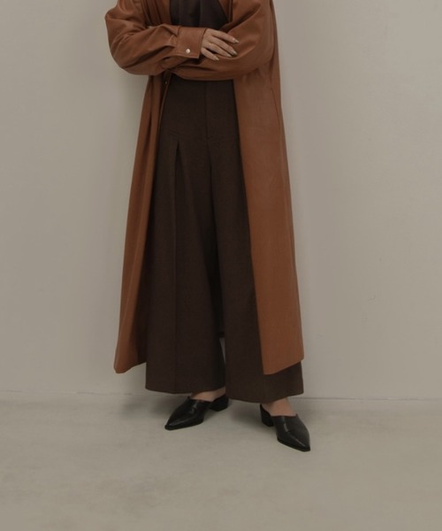 I_am(アイアム)の「tuck design high waist pants(その他パンツ・レディース・ブラック/ブラウン・S/M)」の21枚目の写真