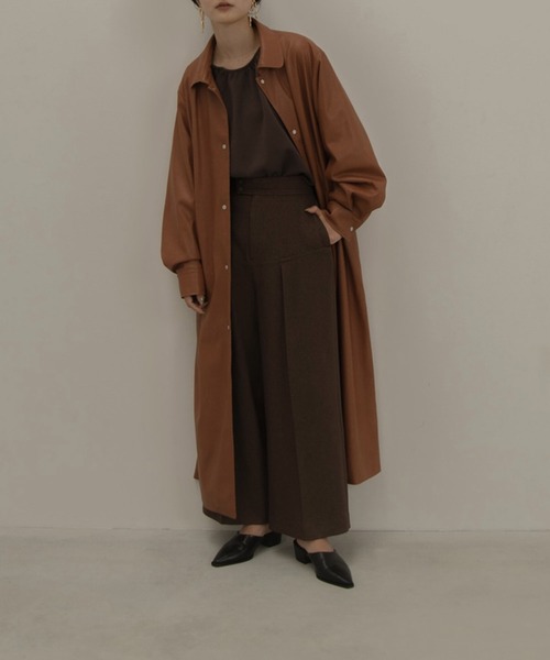 I_am(アイアム)の「tuck design high waist pants(その他パンツ・レディース・ブラック/ブラウン・S/M)」の10枚目の写真