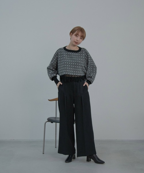 I_am(アイアム)の「tuck design high waist pants(その他パンツ・レディース・ブラック/ブラウン・S/M)」の15枚目の写真