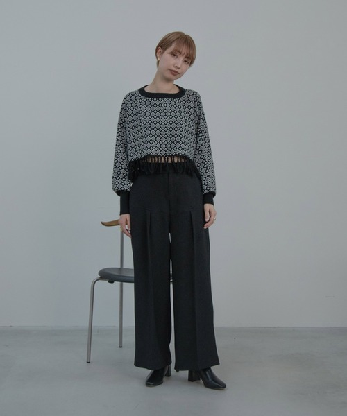 I_am（アイアム）の「tuck design high waist pants（その他