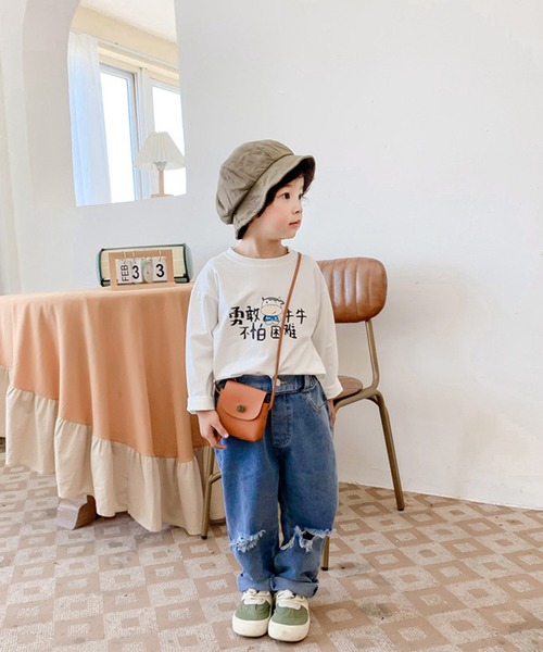 aimoha(アイモハ)の「【aimoha-KIDS-】【新作】韓国子供服 ダメージ デニムパンツ(デニムパンツ・キッズ・ブルー・110/80/100/130/90/120)」の6枚目の写真