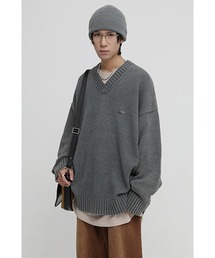 メンズのニット セーター グレー 灰色系 Vネック ファッション通販 Zozotown