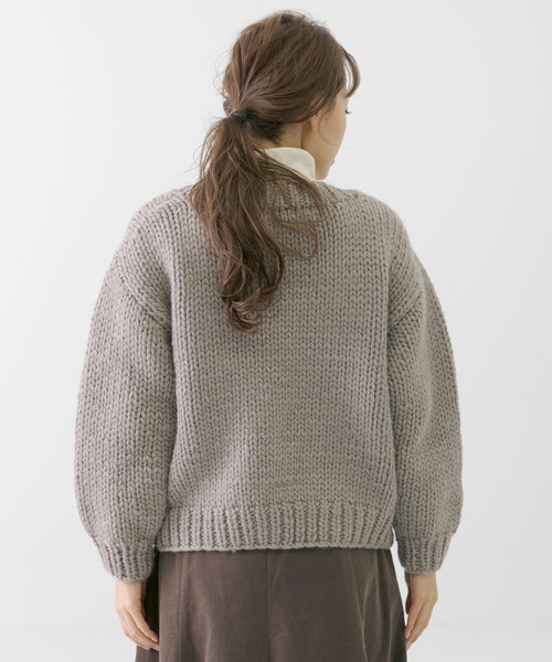 URBAN RESEARCH Sonny Label（アーバンリサーチサニーレーベル）の「ショート丈ハンドニットカーディガン（カーディガン/ボレロ・レディース・チャコールグレー/グレー系その他/ブルー系その他・FREE）」の22枚目の写真