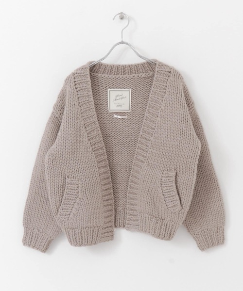 URBAN RESEARCH Sonny Label（アーバンリサーチサニーレーベル）の「ショート丈ハンドニットカーディガン（カーディガン/ボレロ・レディース・チャコールグレー/グレー系その他/ブルー系その他・FREE）」の13枚目の写真