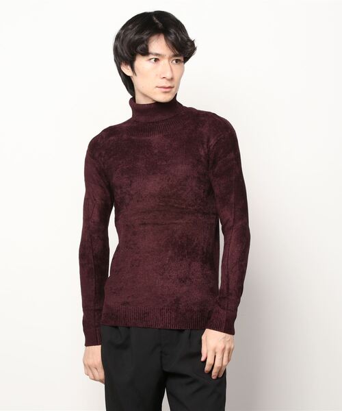 TORNADO MART(トルネードマート)の「Zero by TORNADO MART∴モールヤーンタートル(ニット/セーター・メンズ・ブラック/ライトブルー/ダークブラウン/ライトグレー・LARGE/MEDIUM)」の4枚目の写真