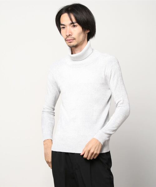 TORNADO MART(トルネードマート)の「Zero by TORNADO MART∴モールヤーンタートル(ニット/セーター・メンズ・ブラック/ライトブルー/ダークブラウン/ライトグレー・LARGE/MEDIUM)」の3枚目の写真