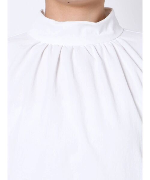 ELENDEEK（エレンディーク）の「シルキーハイネックロングカフスブラウス（シャツ/ブラウス・レディース・オフホワイト/ブラック/ラベンダー・FREE）」の13枚目の写真