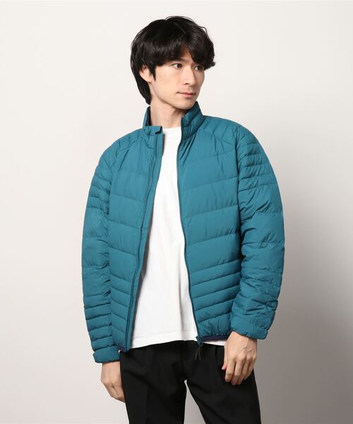 Go to by mizuno（ゴートゥーバイミズノ）の「ブレスサーモライトウェイトトダウンジャケット[メンズ]（ダウンジャケット/コート・メンズ・ブラック/ブルーグリーン/グリーン系その他2/ブラウン系その他/ホワイト/ネイビー/オレンジ・M/L/XL）」の6枚目の写真