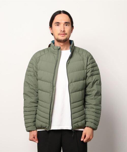 Go to by mizuno（ゴートゥーバイミズノ）の「ブレスサーモライトウェイトトダウンジャケット[メンズ]（ダウンジャケット/コート・メンズ・ブラック/ブルーグリーン/グリーン系その他2/ブラウン系その他/ホワイト/ネイビー/オレンジ・M/L/XL）」の4枚目の写真