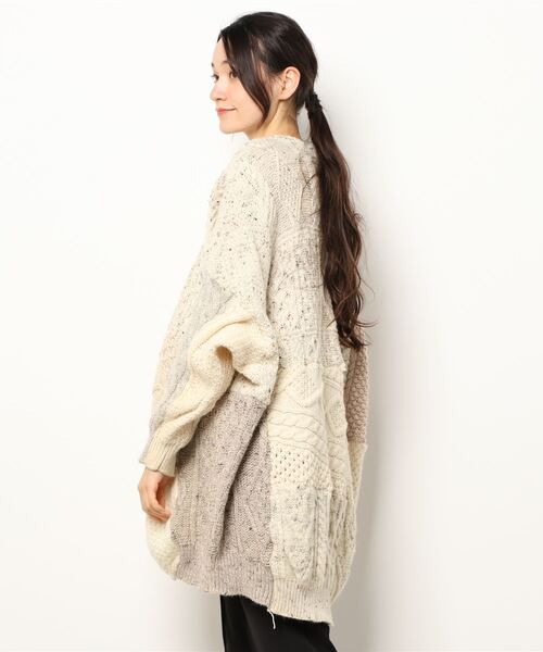 CAPRICIEUX LE'MAGE（カプリシューレマージュ）の「【Sunny Side Up/サニーサイドアップ】リメイクニット（ニット/セーター・レディース・アイボリー・FREE）」の3枚目の写真