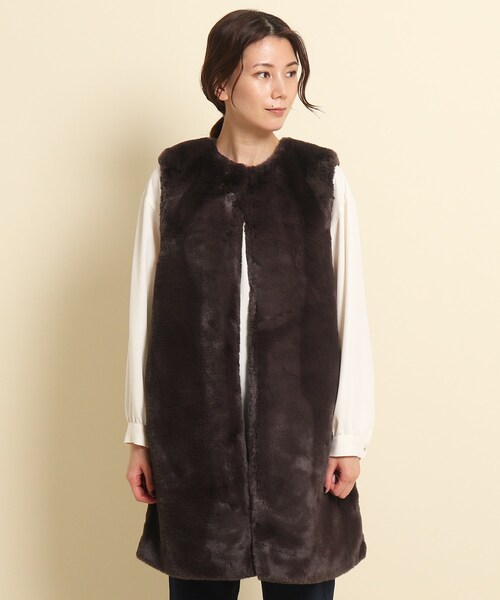 Dessin（デッサン）の「◇エコファーベスト（ベスト）」 - WEAR
