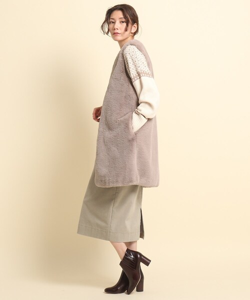 Dessin（デッサン）の「◇エコファーベスト（ベスト）」 - WEAR