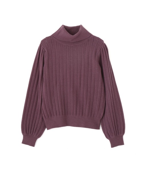 PROPORTION BODY DRESSING（プロポーションボディドレッシング）の「ボリュームスリーブアイレットＫＴ / 1211270106（ニット/セーター・レディース・パープル/オフホワイト/パープル系その他・FREE）」の15枚目の写真