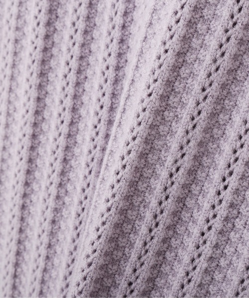 PROPORTION BODY DRESSING（プロポーションボディドレッシング）の「ボリュームスリーブアイレットＫＴ / 1211270106（ニット/セーター・レディース・パープル/オフホワイト/パープル系その他・FREE）」の22枚目の写真