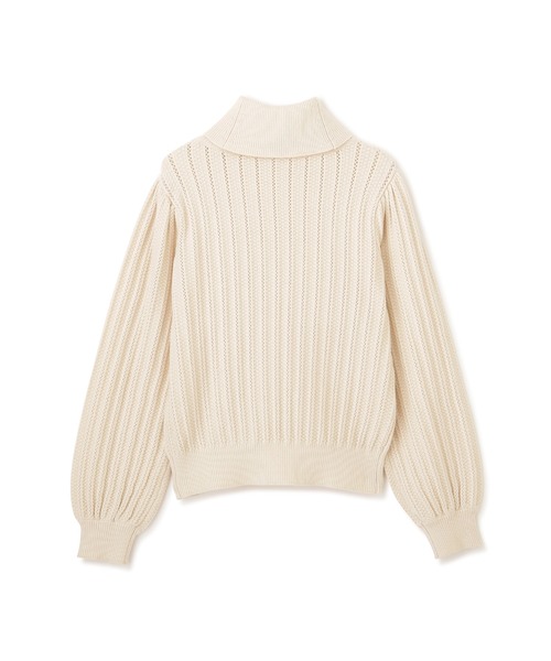 PROPORTION BODY DRESSING（プロポーションボディドレッシング）の「ボリュームスリーブアイレットＫＴ / 1211270106（ニット/セーター・レディース・パープル/オフホワイト/パープル系その他・FREE）」の21枚目の写真