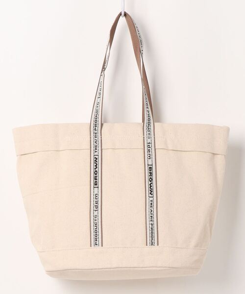 THEATRE PRODUCTS（シアタープロダクツ）の「Market Tote L【idem × BROWN THEATRE PRODUCTS】（ショルダーバッグ・レディース・アイボリー・FREE）」の10枚目の写真