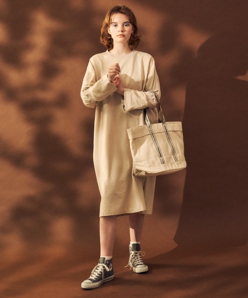 THEATRE PRODUCTS（シアタープロダクツ）の「Market Tote L【idem × BROWN THEATRE PRODUCTS】（ショルダーバッグ・レディース・アイボリー・FREE）」の4枚目の写真