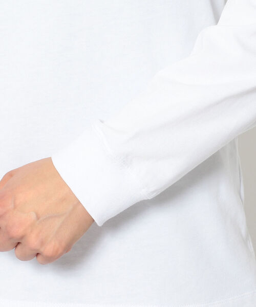 qwerty(クワーティ)の「QWERTY (クワーティ)Brush Embroidery LS TEE(Tシャツ/カットソー・メンズ・ブラック/ホワイト・MEDIUM/X-LARGE/LARGE)」の7枚目の写真