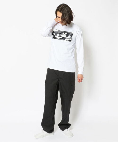 qwerty(クワーティ)の「QWERTY (クワーティ)Brush Embroidery LS TEE(Tシャツ/カットソー・メンズ・ブラック/ホワイト・MEDIUM/X-LARGE/LARGE)」の11枚目の写真